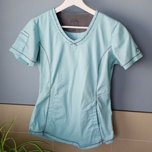 Health Pro teal scrub top